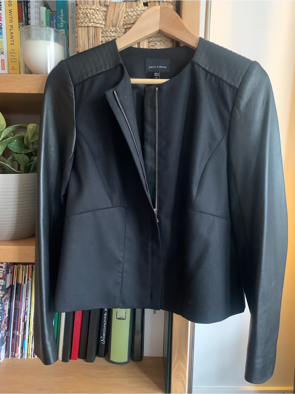 Wool and Leather Designer Jacket